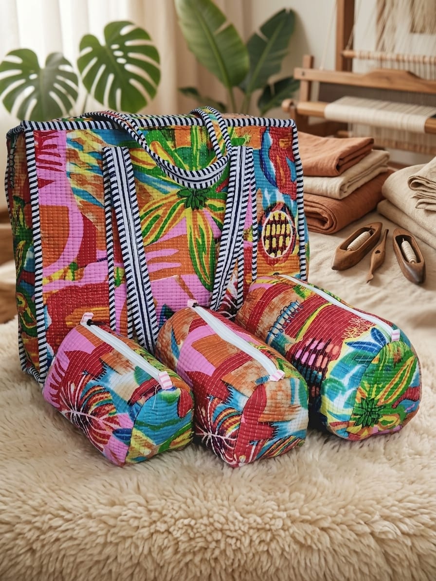 Set of 4 tote bags, good for travel 