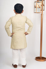 Load image into Gallery viewer, Boys gold green kurta payjama set
