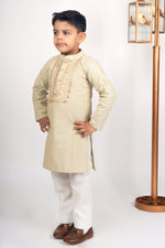 Load image into Gallery viewer, Boys gold green kurta payjama set
