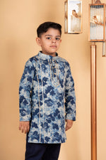 Load image into Gallery viewer, Boys blue kurta payjama set
