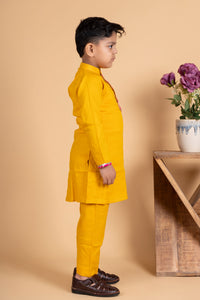 Boys yellow kurta payjama set