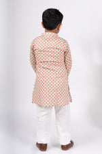 Load image into Gallery viewer, Boys beige kurta payjama set
