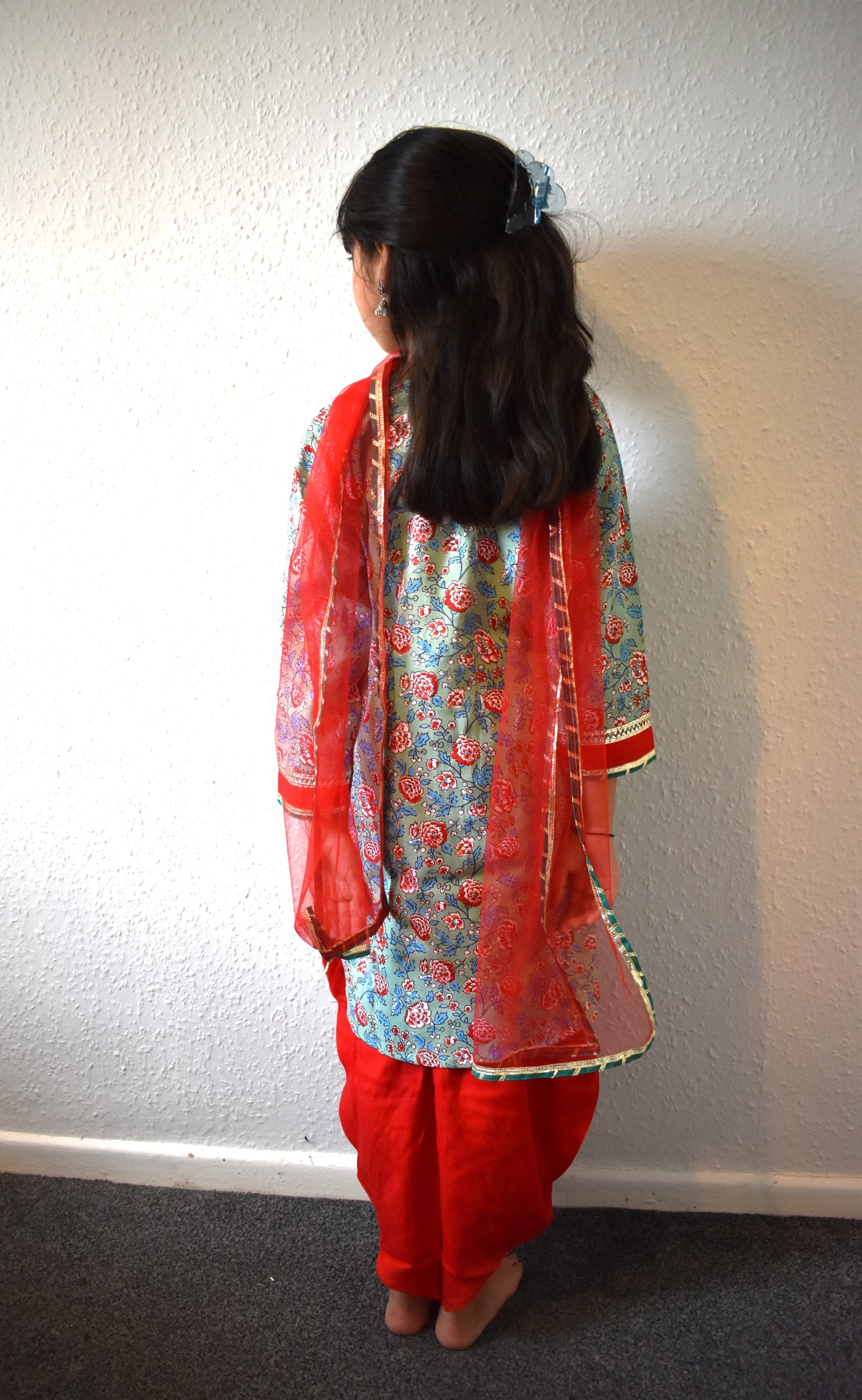 Gulabo - Green floral kurta payjama