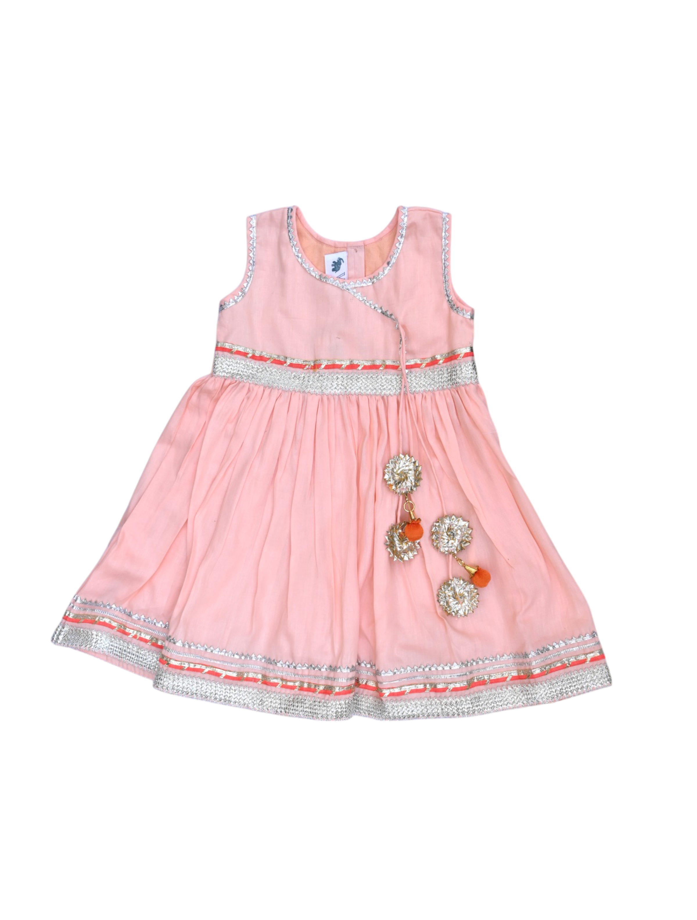 Peach dress for girls