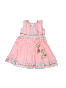 Peach dress for girls