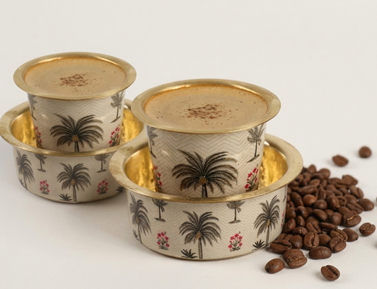 Filter Coffee Dabara and tumbler set, for your coffee evenings. made for coffee lovers who enjoy indian filter coffee