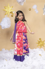 Load image into Gallery viewer, Sky Is A Miracle - Panelled Lehenga, Blouse and Dupatta Set
