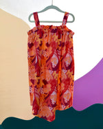 Load image into Gallery viewer, Papaya Printed Cotton Tie-Up Maxi Dress
