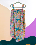 Load image into Gallery viewer, Jungle Bungle Printed Cotton Tie-Up Maxi Dress
