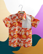 Load image into Gallery viewer, Sunset Dragon Printed Cotton Casual Shirt
