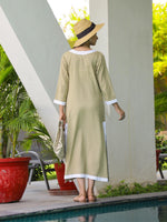 Load image into Gallery viewer, Chill Wave Cotton Maxi Dress
