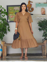 Load image into Gallery viewer, Bliss Brown Maxi Dress
