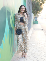 Load image into Gallery viewer, Leopard Brown Cotton Co-Ord Set
