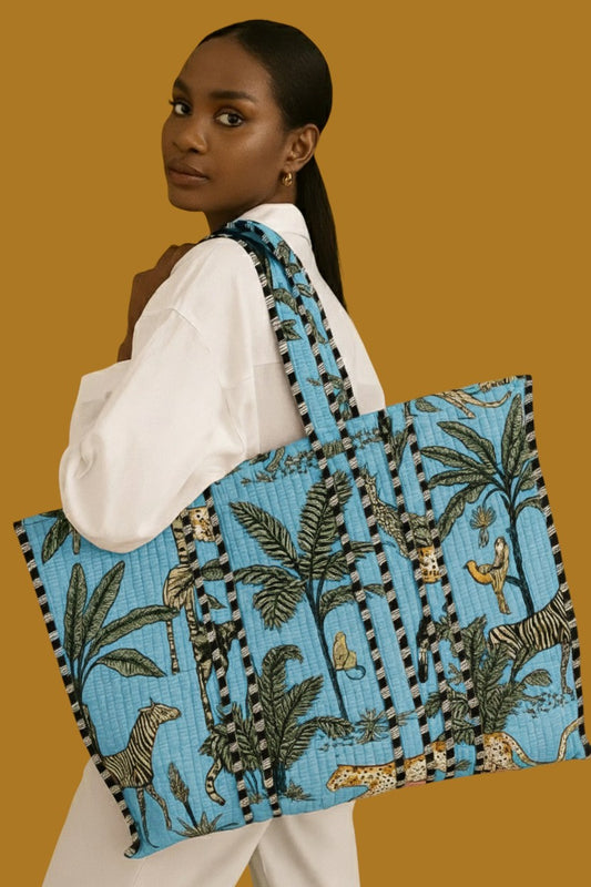 Blue Foresta Tote Bag