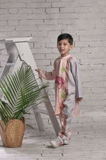 Load image into Gallery viewer, Peach long kurta and pants set
