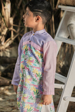 Load image into Gallery viewer, Tropical print long kurta and pants set
