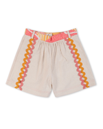 Load image into Gallery viewer, Lillete Solid Cotton Shorts, Off-White
