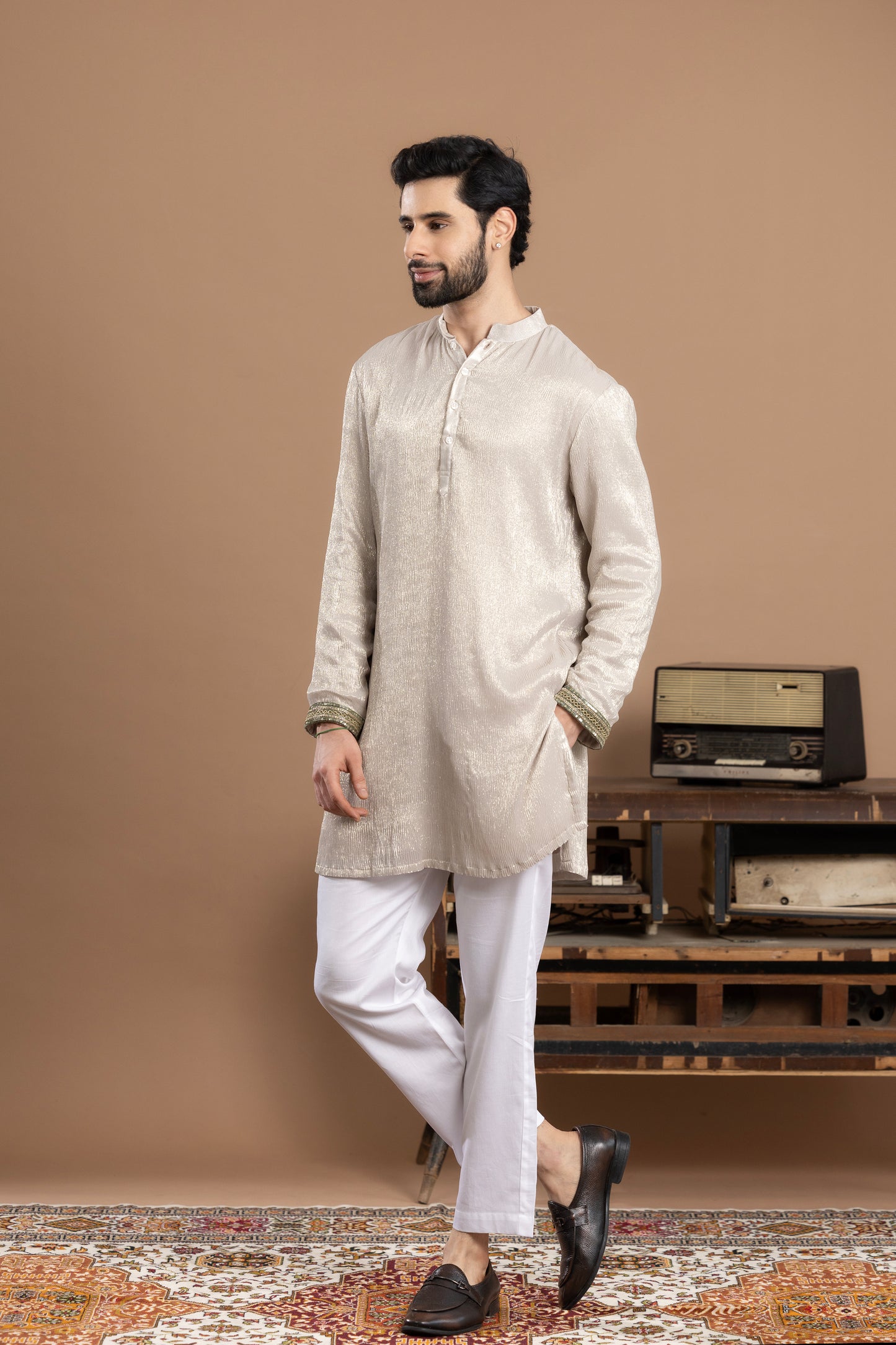 Rivaaj - Silver kurta and pant