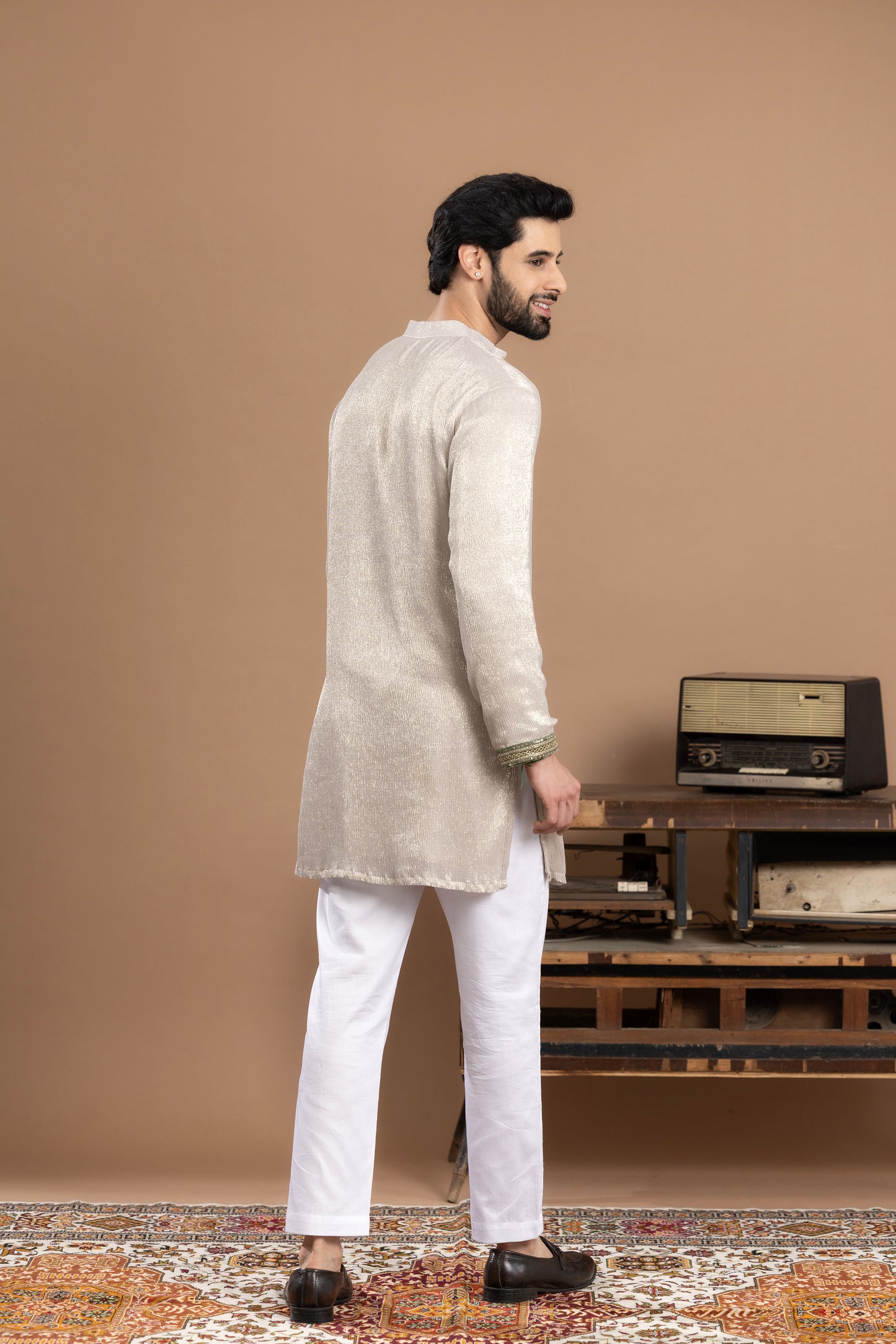 Rivaaj - Silver kurta and pant