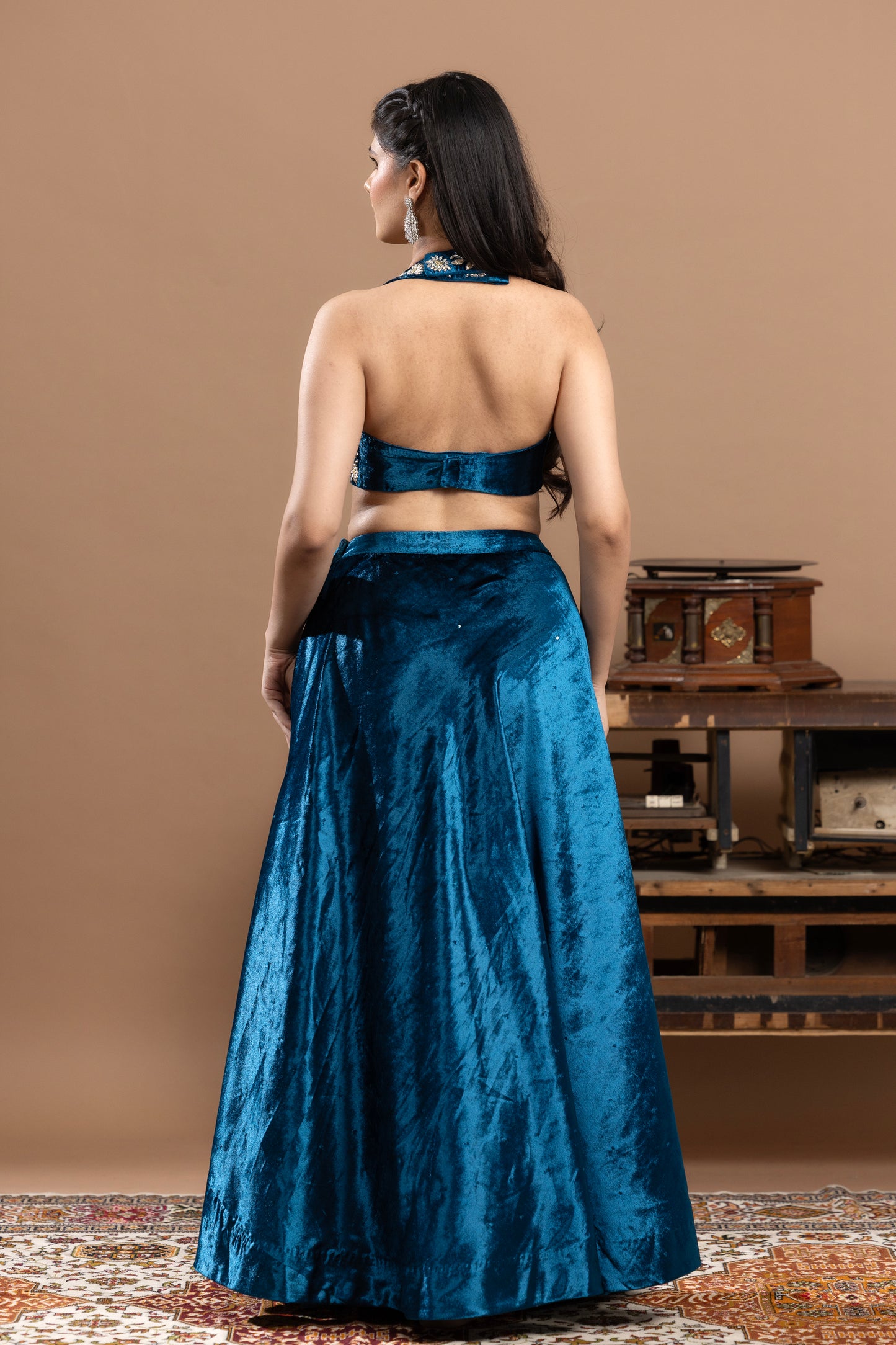 Rivaaj Persian Blue Lehenga