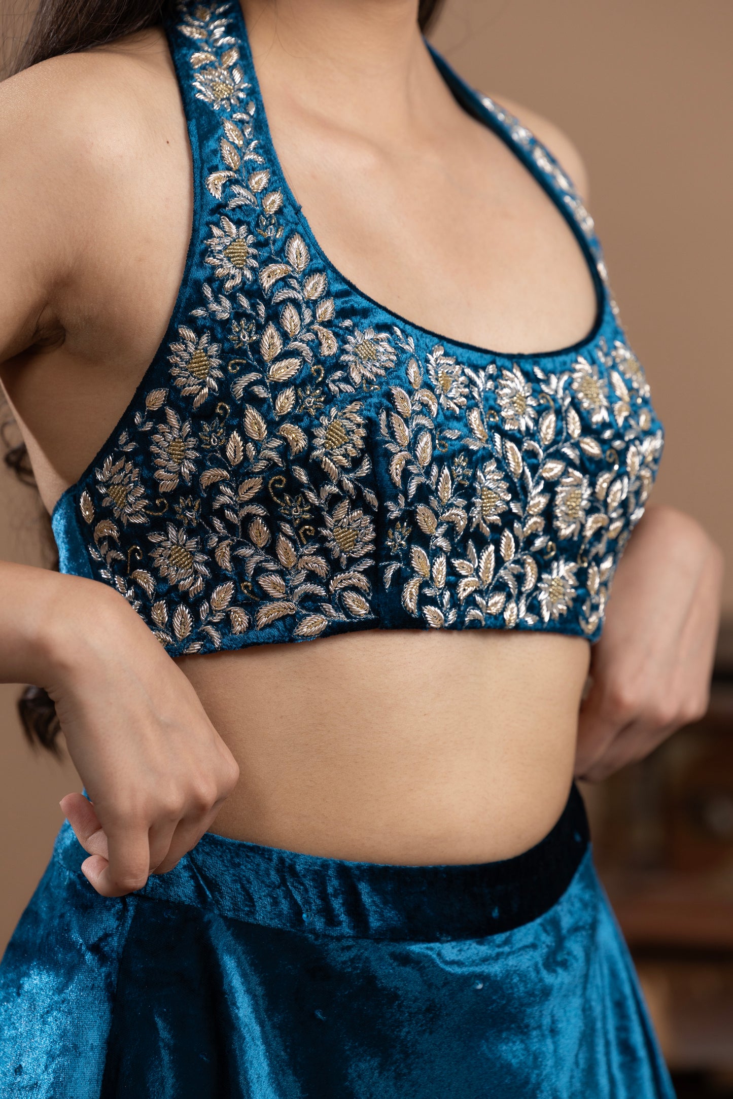 Rivaaj Persian Blue Lehenga