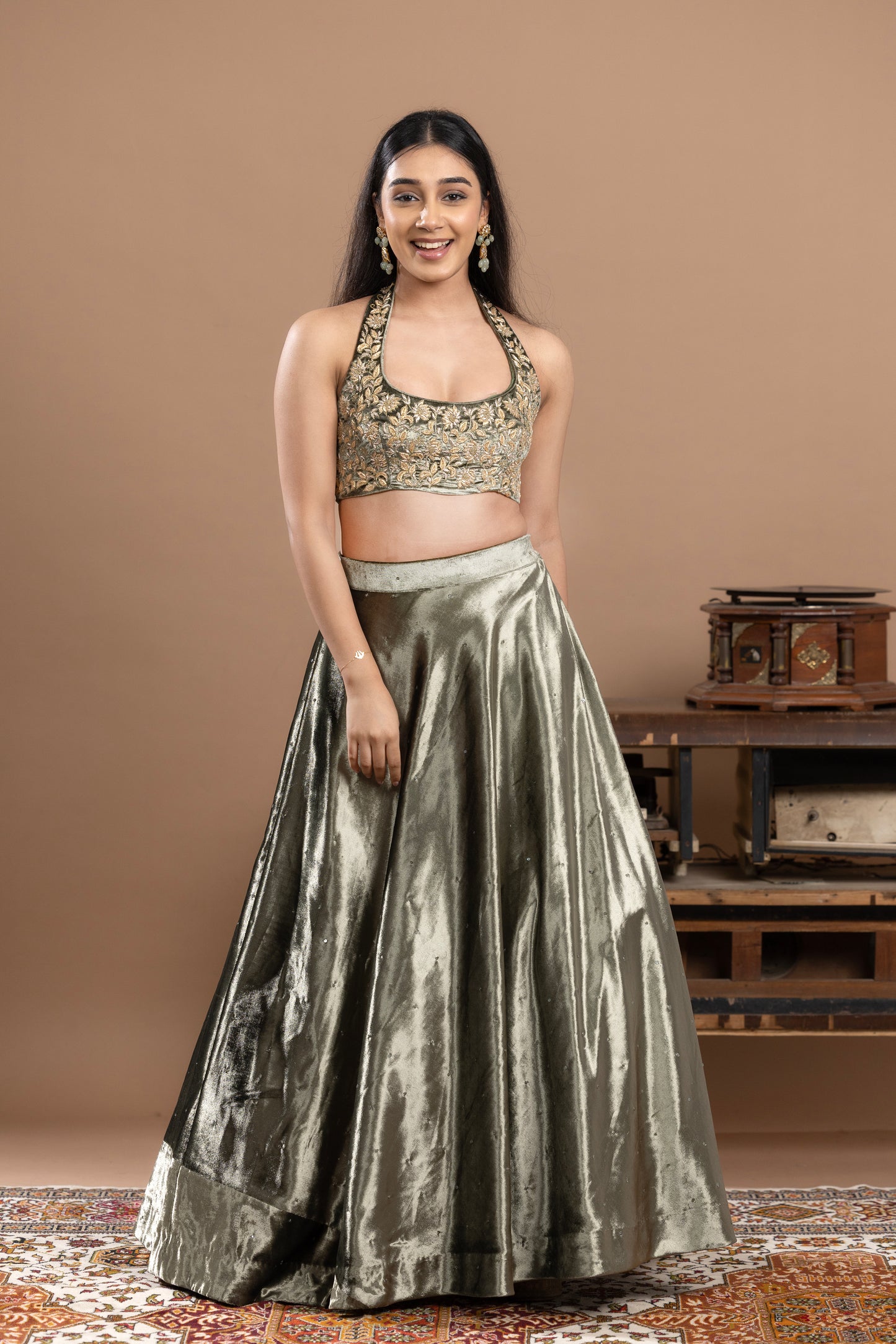 Rivaaj Aqua blue Lehenga