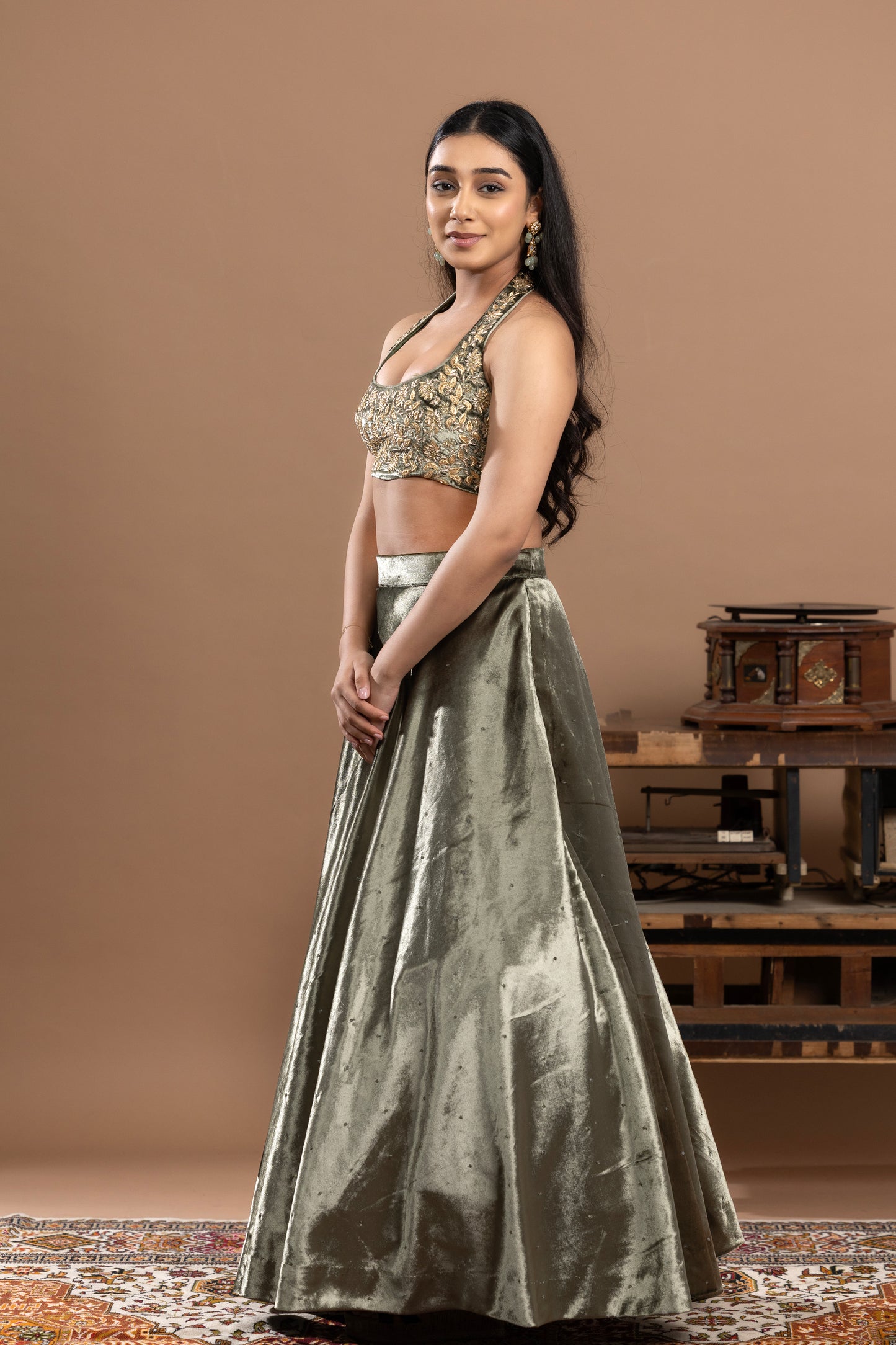 Rivaaj Aqua blue Lehenga
