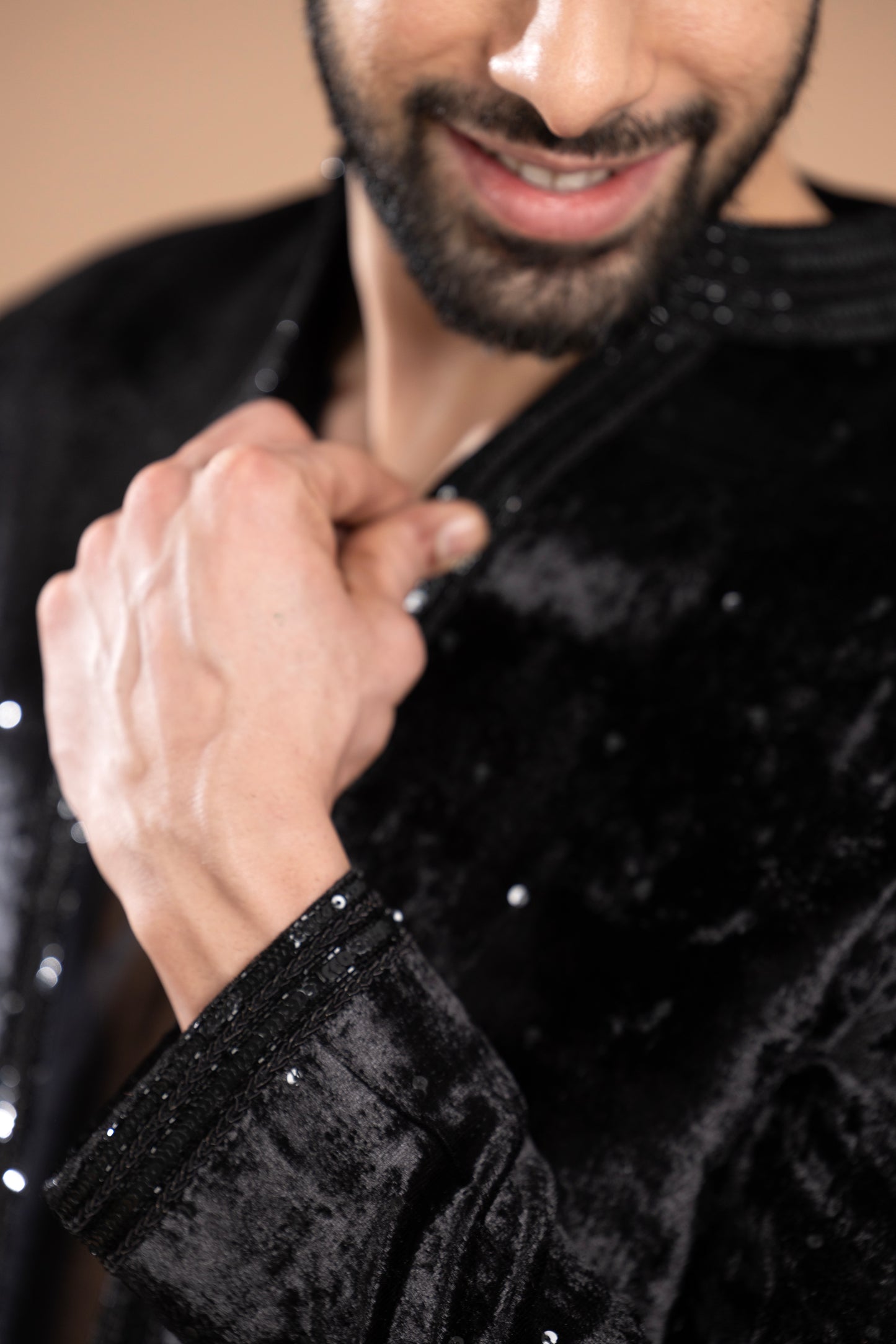 Rivaaj - sequined blazer with pant