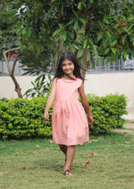 Load image into Gallery viewer, Girls Peach Perfection Cotton Dress
