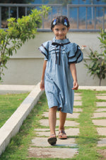 Load image into Gallery viewer, Blueberry Noir Cotton Dress
