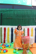 Load image into Gallery viewer, Orange and red lehenga
