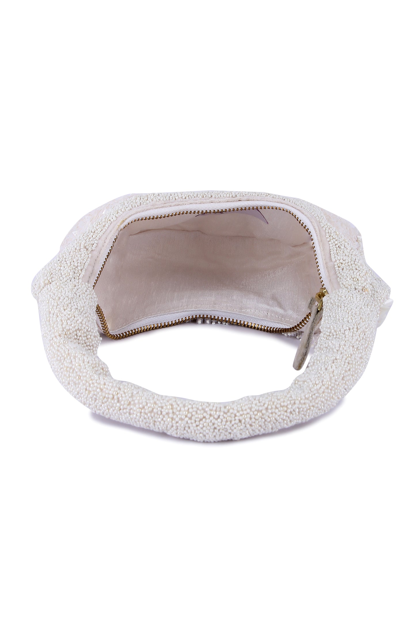 White indo-western purse