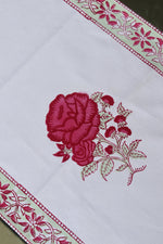 Load image into Gallery viewer, Roses Block Print Table Runner
