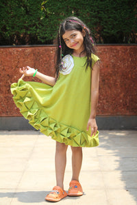 Lime Charm Cotton Dress