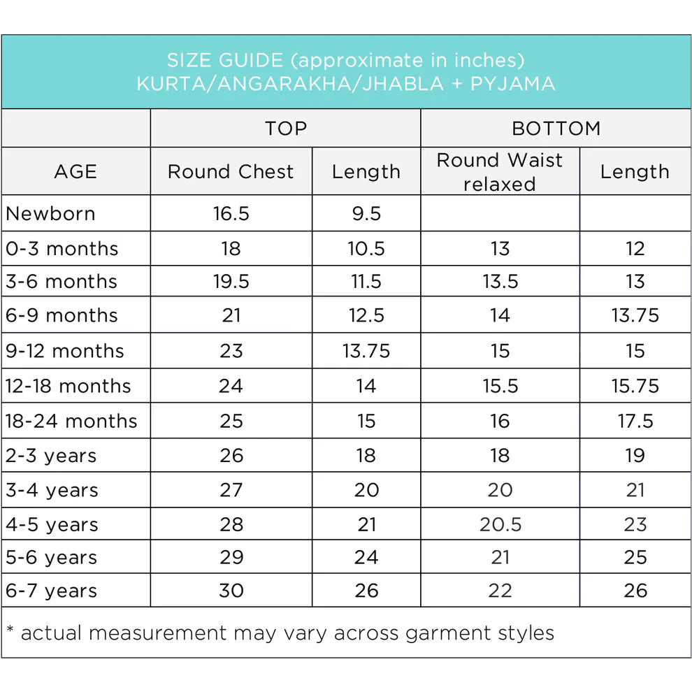 Organic Cotton Unisex Billi Print Jhabla Set