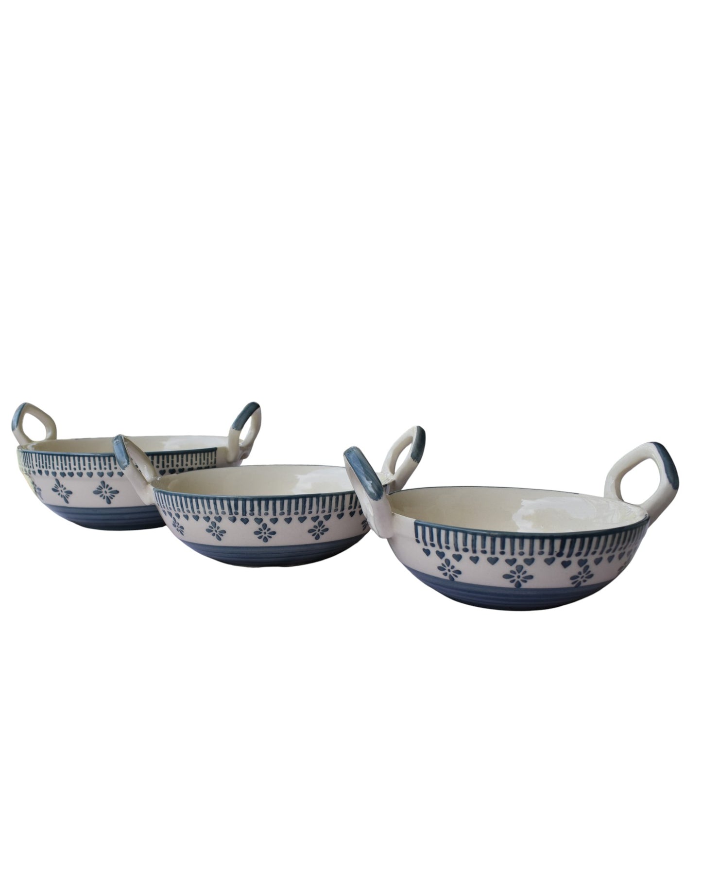 Badal - Blue Pottery Serving Kadai