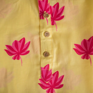 Lotus Blooms Ethnic Kurta Payjama for Boys - Yellow