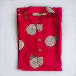 Load image into Gallery viewer, Blooming Red Kurta Payjama for Boys
