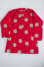 Load image into Gallery viewer, Blooming Red Kurta Payjama for Boys
