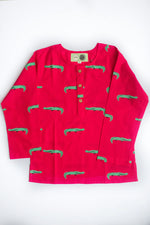 Load image into Gallery viewer, Christmas Crocodile Night Dress for kids
