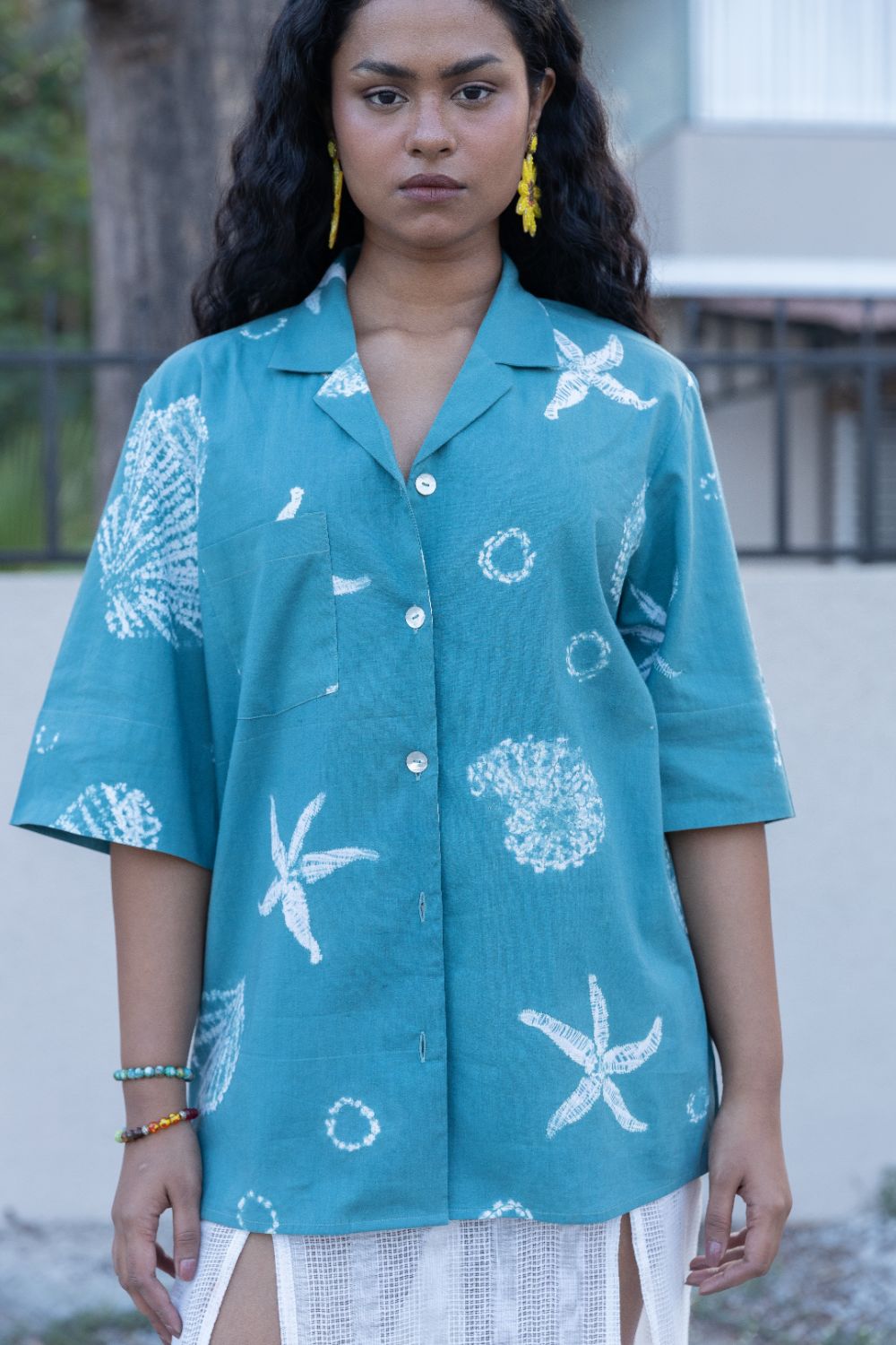 Summer beach shirt
Ocean print shirt
Resort wear
Holiday blouse
Breathable fabric
Holiday outfit
Summer getaway top
Women’s summer fashion UK





