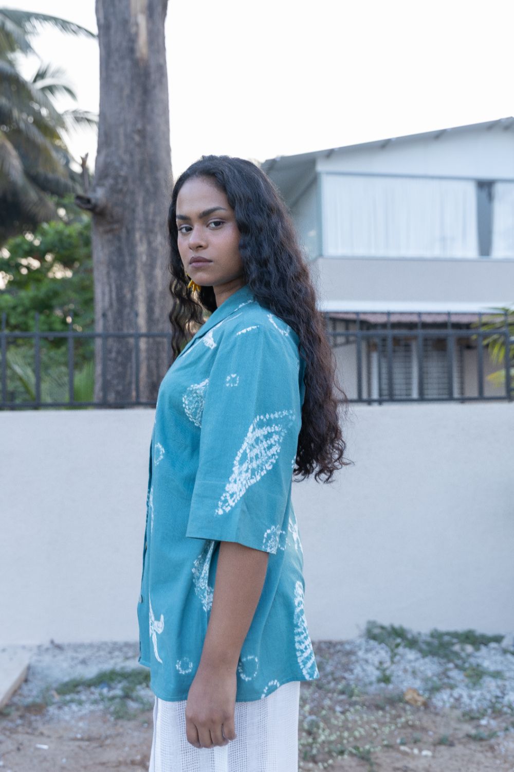 SEASHELL CAMP COLLAR SHIRT