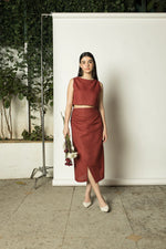 Load image into Gallery viewer, Draped Wrap-Around Skirt
