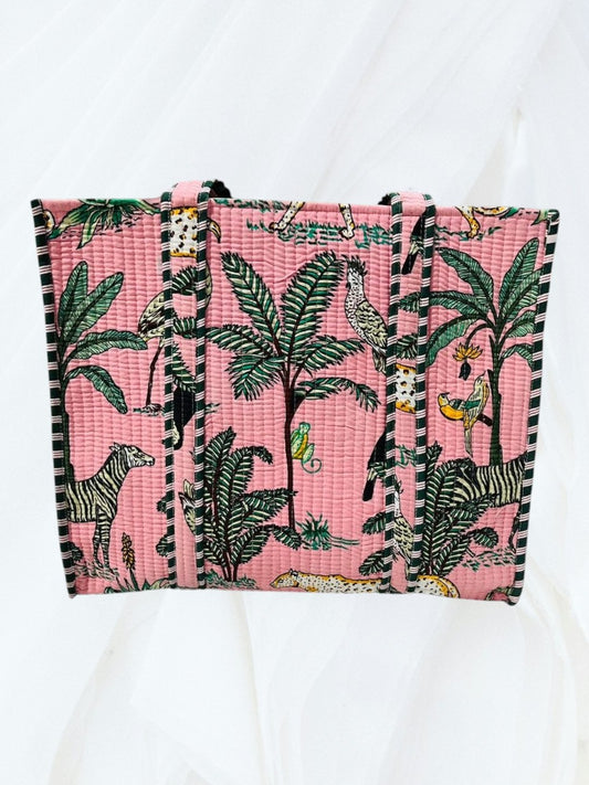 Pink Foresta Tote Bag