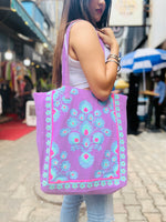 Load image into Gallery viewer, RANIA PURPLE TOTE BAG
