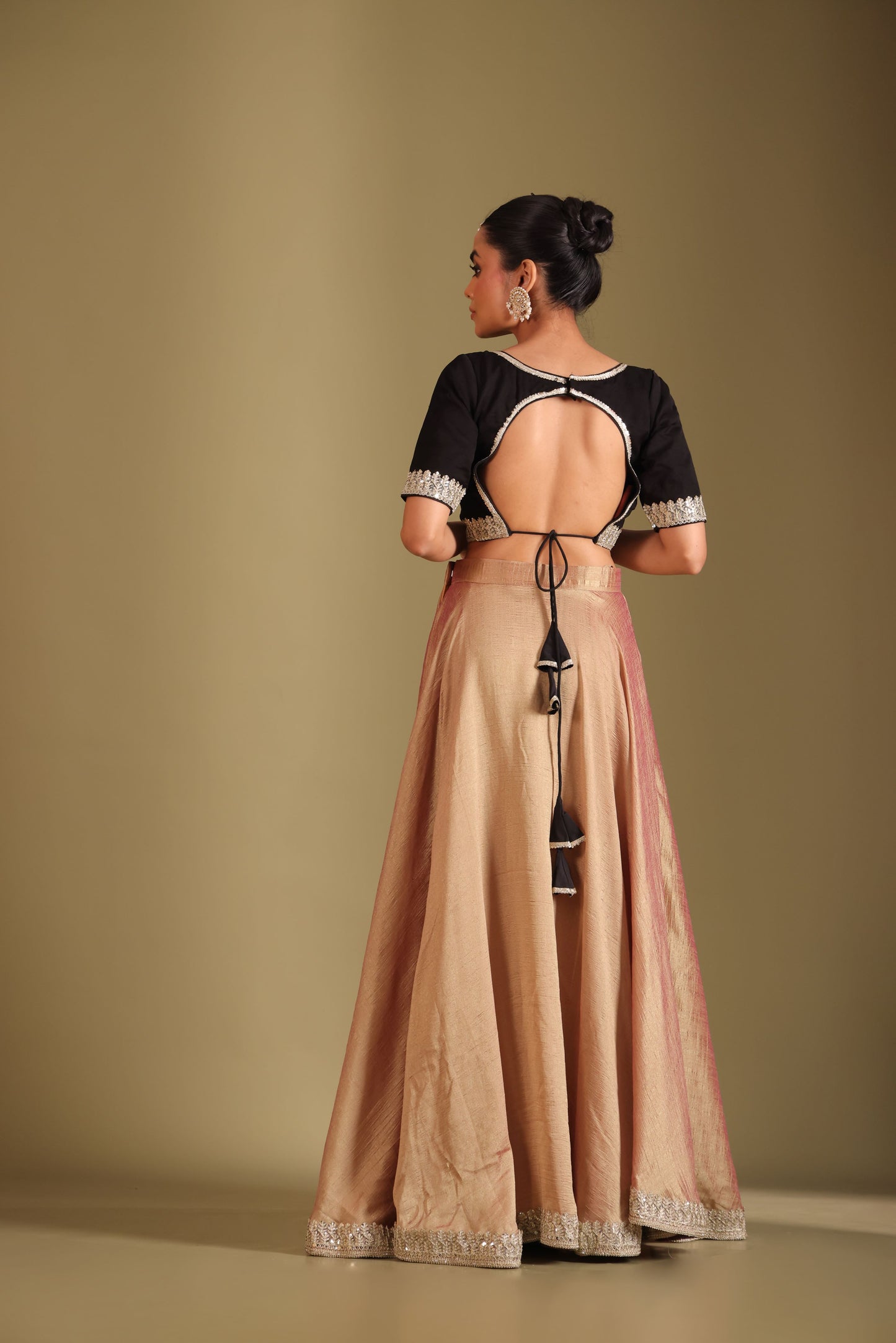 Jhalak Blouse with Lehenga and Dupatta- set of 3