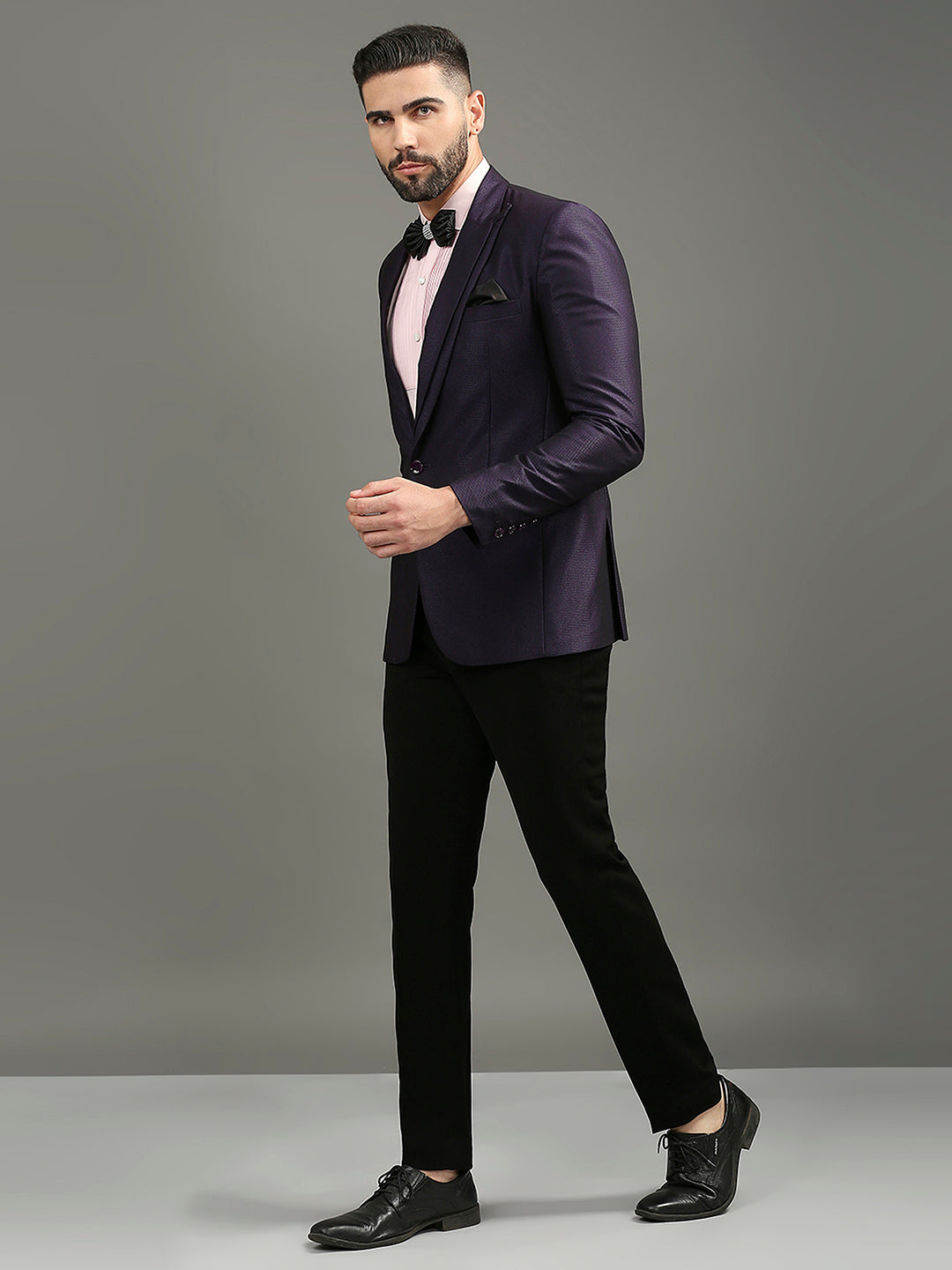 Aubergine Suit Set for Men