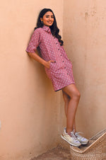 Load image into Gallery viewer, Rose Shirt Dress

