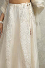 Load image into Gallery viewer, OFF WHITE EMBROIDERED LEHENGA SET
