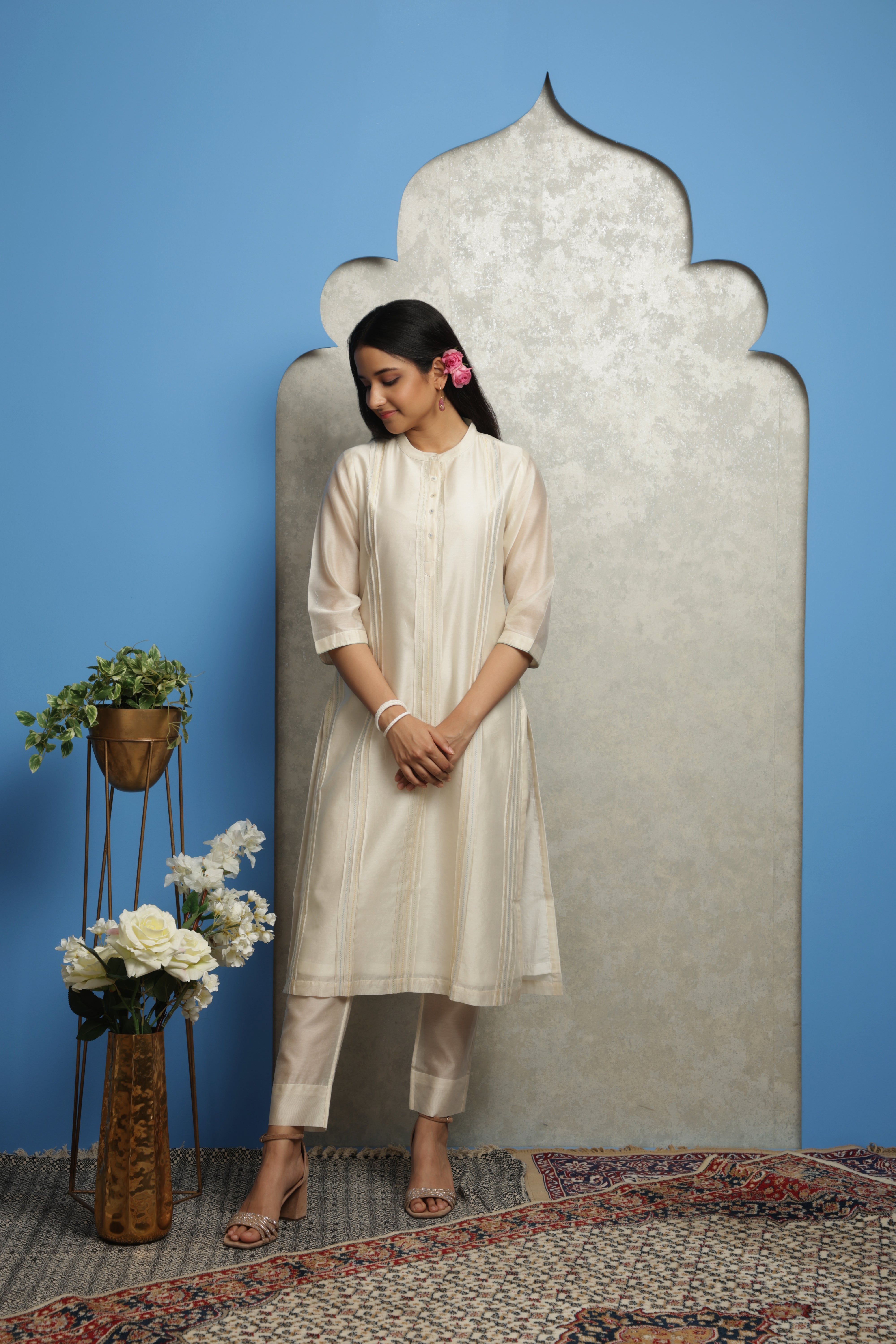 PINKTUCK CHANDERI KURTA